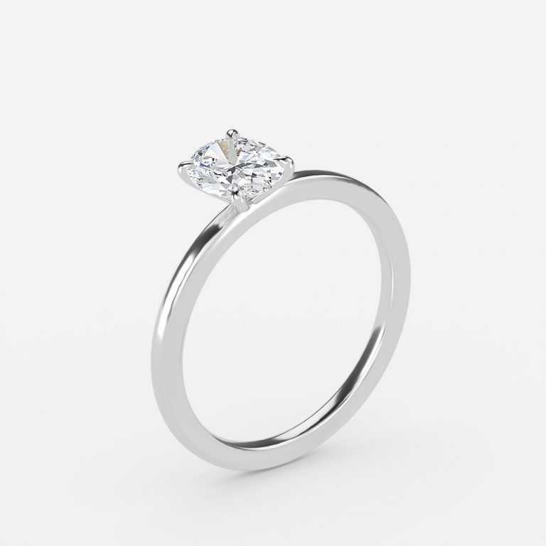oval diamond ring solitaire