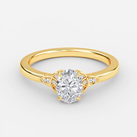 Jolie Oval Vintage Inspired Engagement Ring