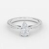 pear cut diamond wedding rings