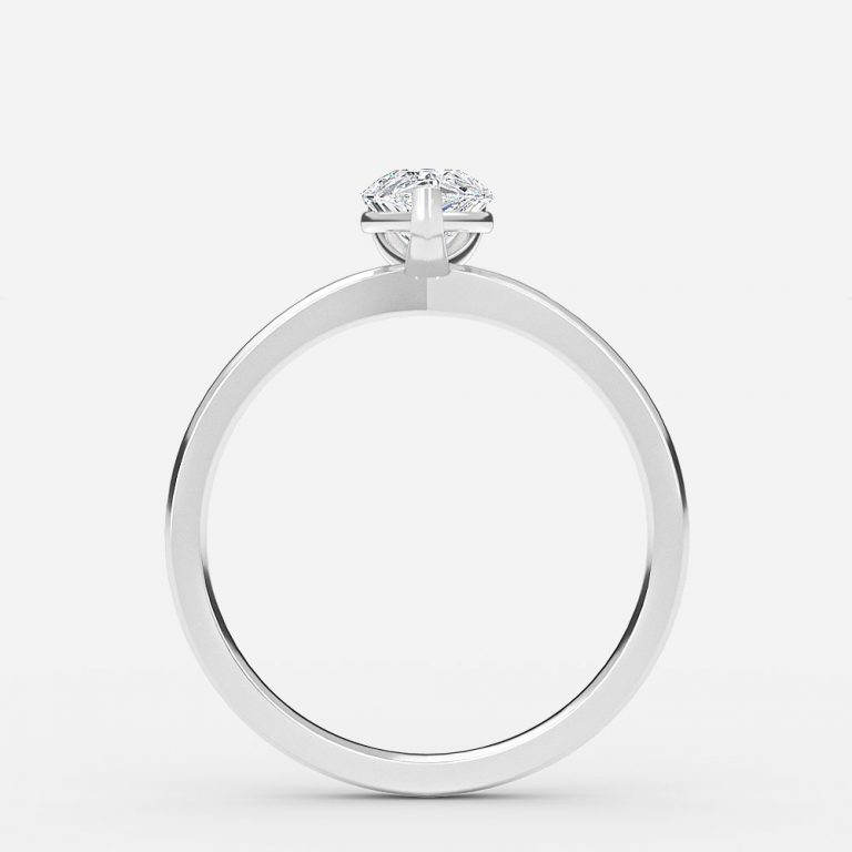 pear cut solitaire ring