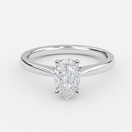 Violette Pear Solitaire Engagement Ring