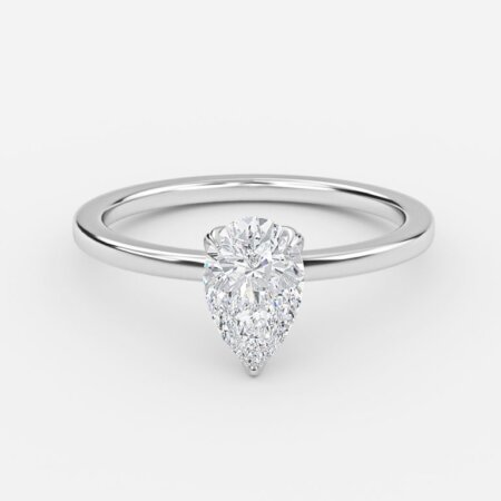 Kolm Pear Solitaire Engagement Ring