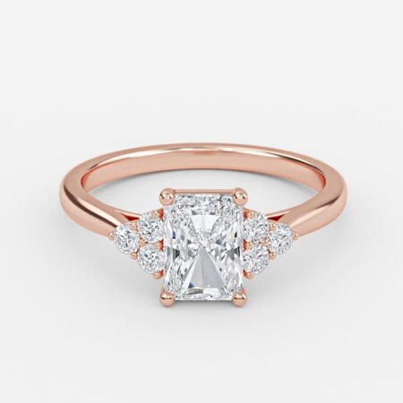 Anika Radiant Cluster Engagement Ring