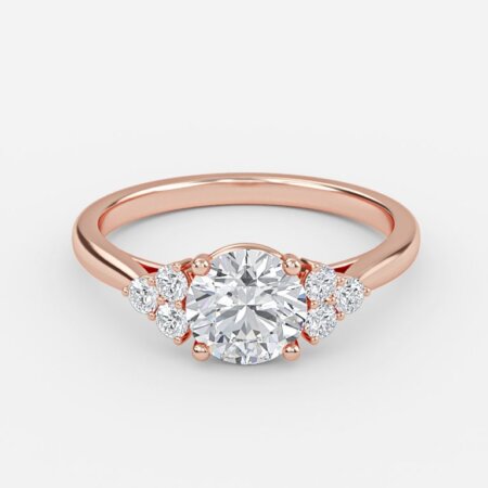 Anika Round Cluster Engagement Ring