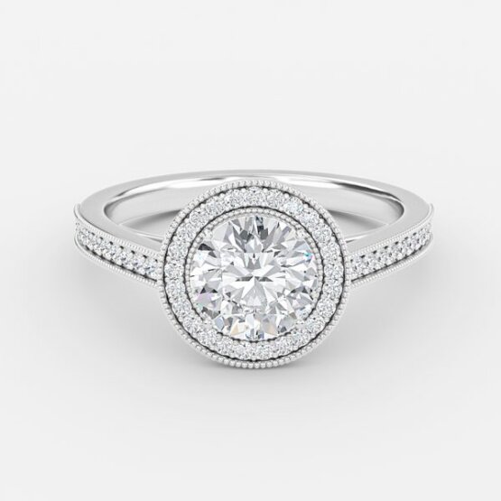 round diamond engagement ring 1ct