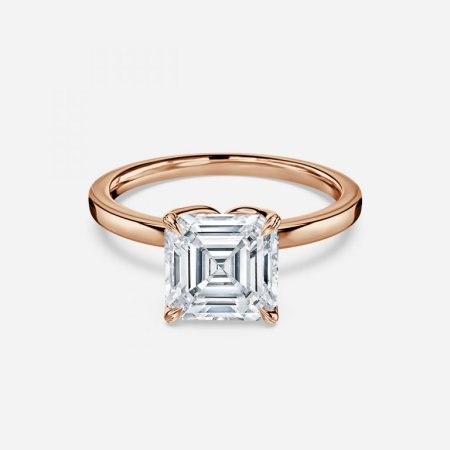 Kolm Asscher Solitaire Engagement Ring