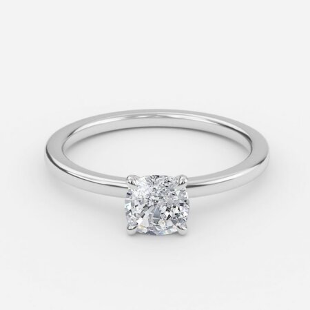 Lydia Cushion Solitaire Engagement Ring