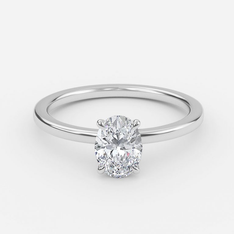 Esme Oval Solitaire Engagement Ring – Loose Grown Diamond