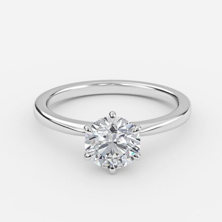 Lyra Round Solitaire Engagement Ring