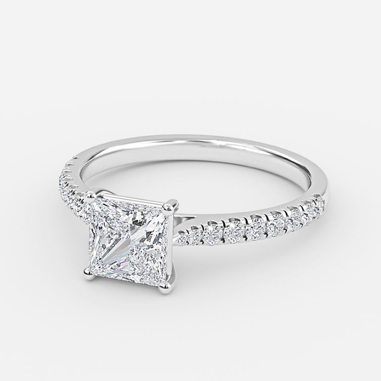 square diamond wedding bands