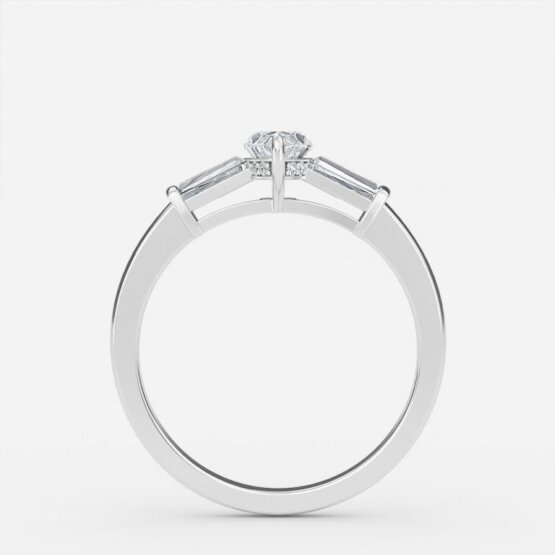 three stone diamond marquise cut ring