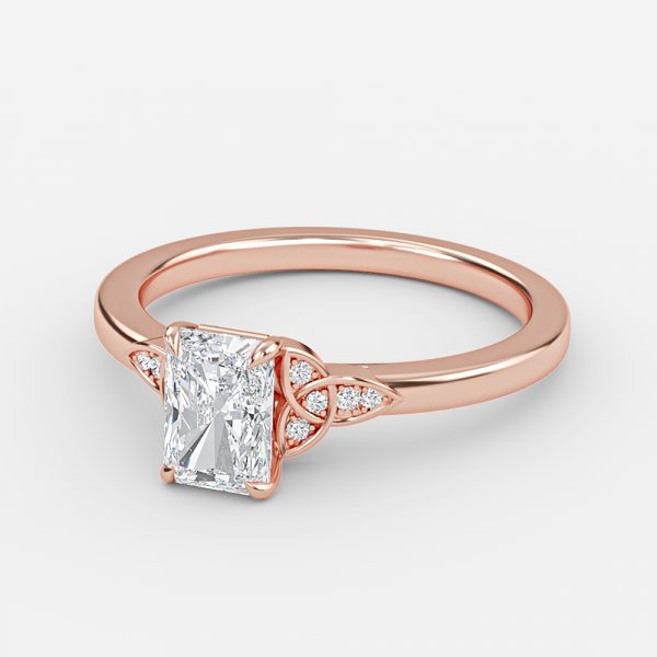 unique radiant cut engagement rings