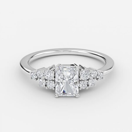 Jessica Radiant Cluster Engagement Ring