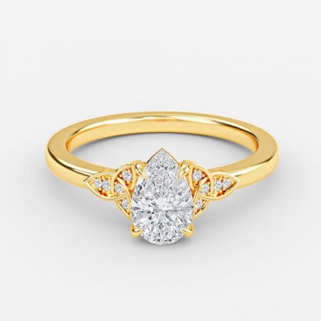 Jolie Pear Vintage Engagement Ring