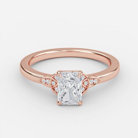 Jolie Radiant Vintage Engagement Ring