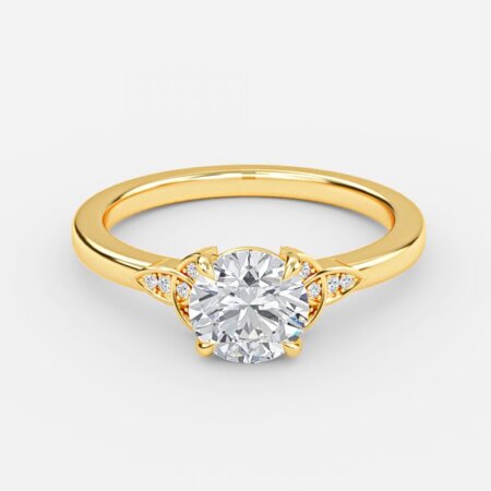 Jolie Round Vintage Engagement Ring