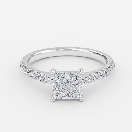 Aradia Princess Diamond Band Engagement Ring