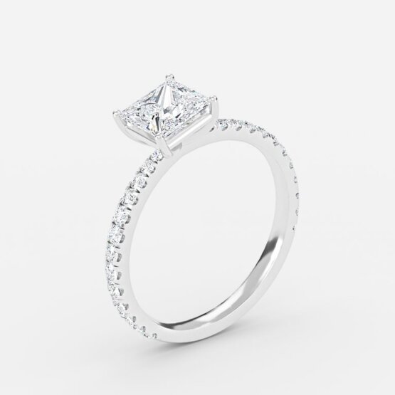 wedding bands princess cut