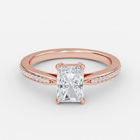 Fior Radiant Diamond Band Engagement Ring