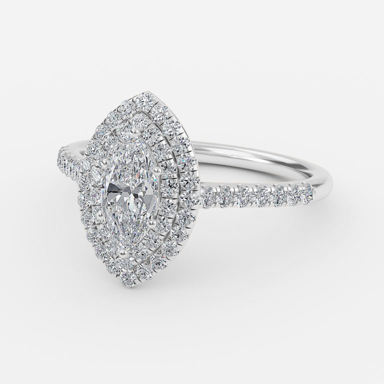 white gold marquise diamond ring