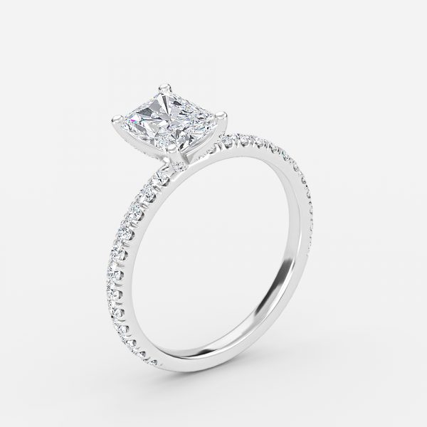 1 carat diamond ring radiant cut