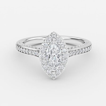 Ayana Marquise Halo Engagement Ring