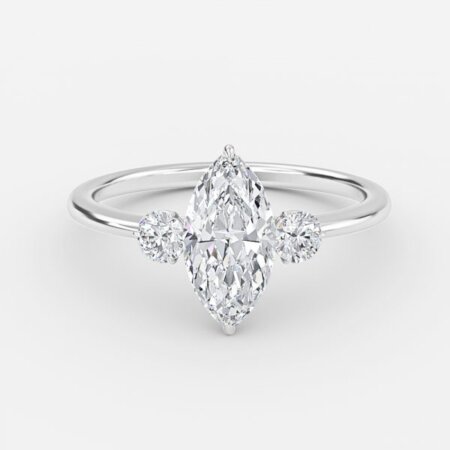 Jemima Marquise Three Stone Engagement Ring