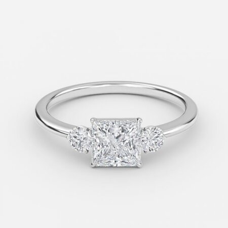 Jemima Princess Three Stone Engagement Ring