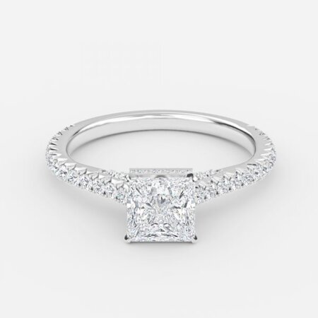 Charles Princess Hidden Halo Engagement Ring