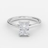 radiant cut diamond engagement ring