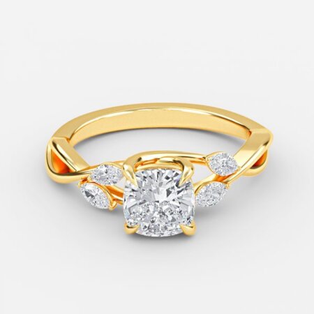 Aurora Cushion Unique Engagement Ring