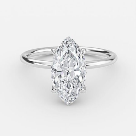 Adriana Marquise Solitaire Engagement Ring