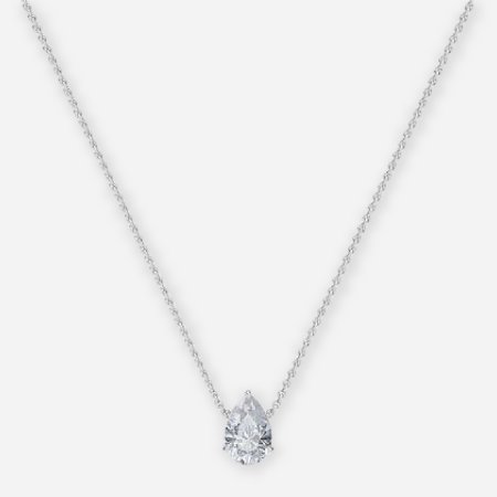 Pear Lab Diamond Solitaire Pendant