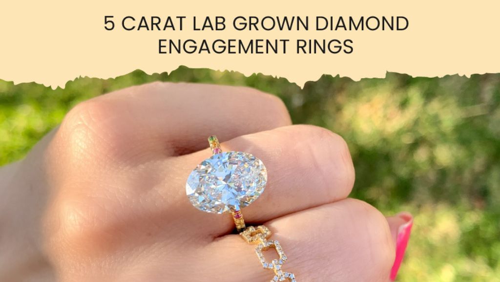 Impressive 5 Carat Diamond Engagement Ring - Ruby Lane