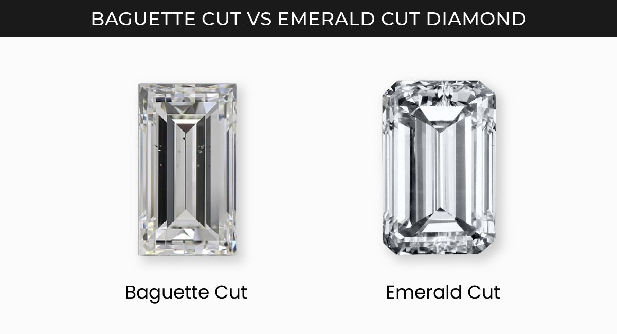 Baguette Cut vs Emerald cut