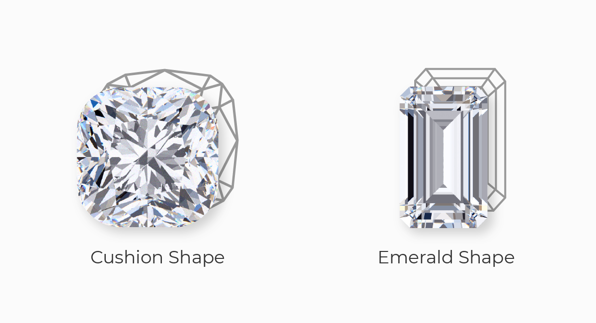 Emerald cushion discount cut diamond
