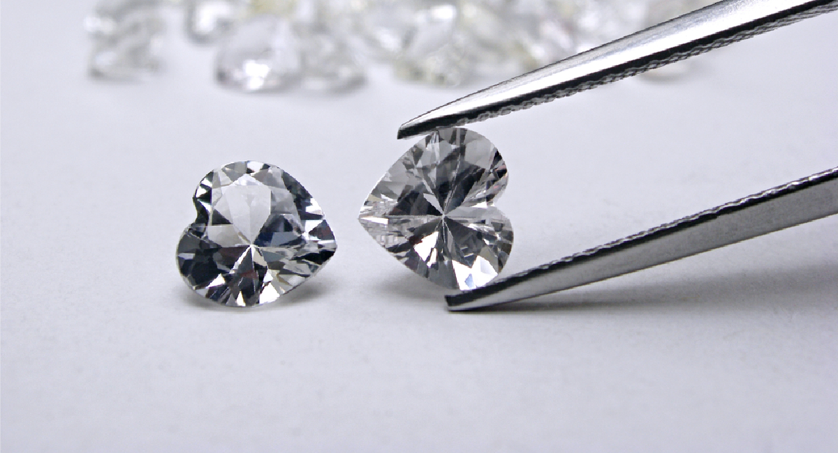 Heart shape lab diamond