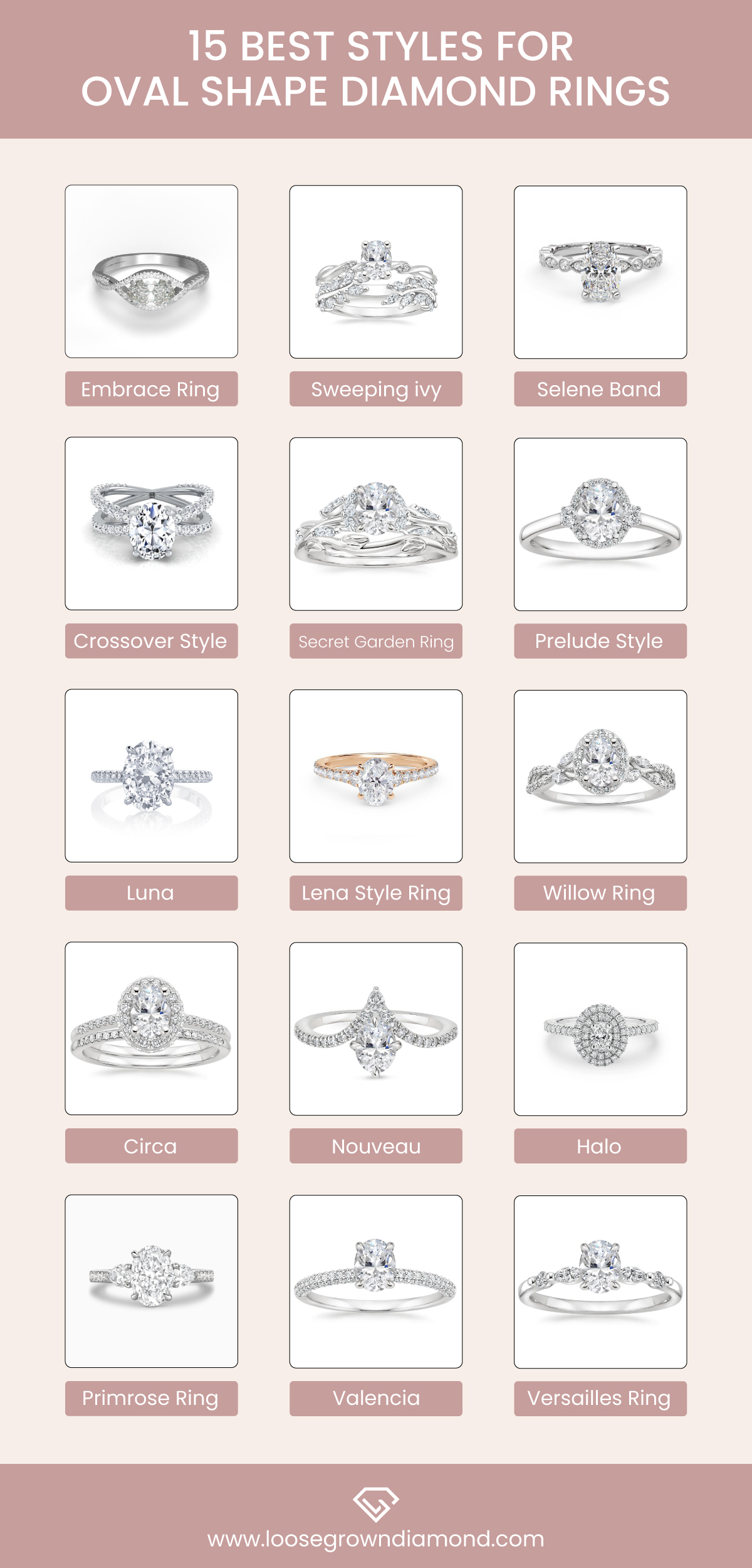 15 Best Styles For Oval Shape Diamond Rings
