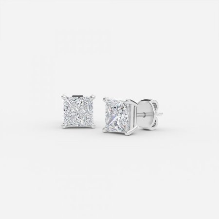 Princess Lab Diamond Stud Earrings