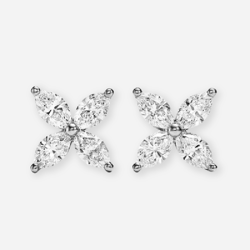 Cluster Earrings Loose Grown Diamond