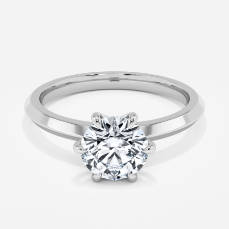 Nazrene Round Solitaire Engagement Ring
