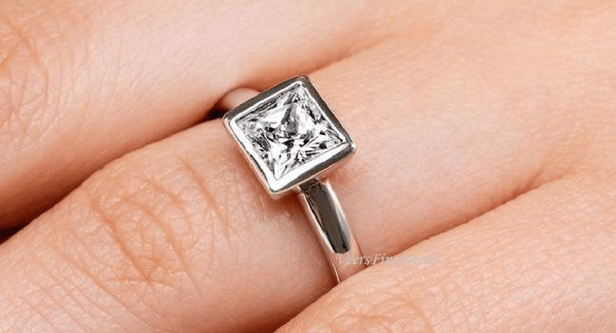 Princess Bezel Ring