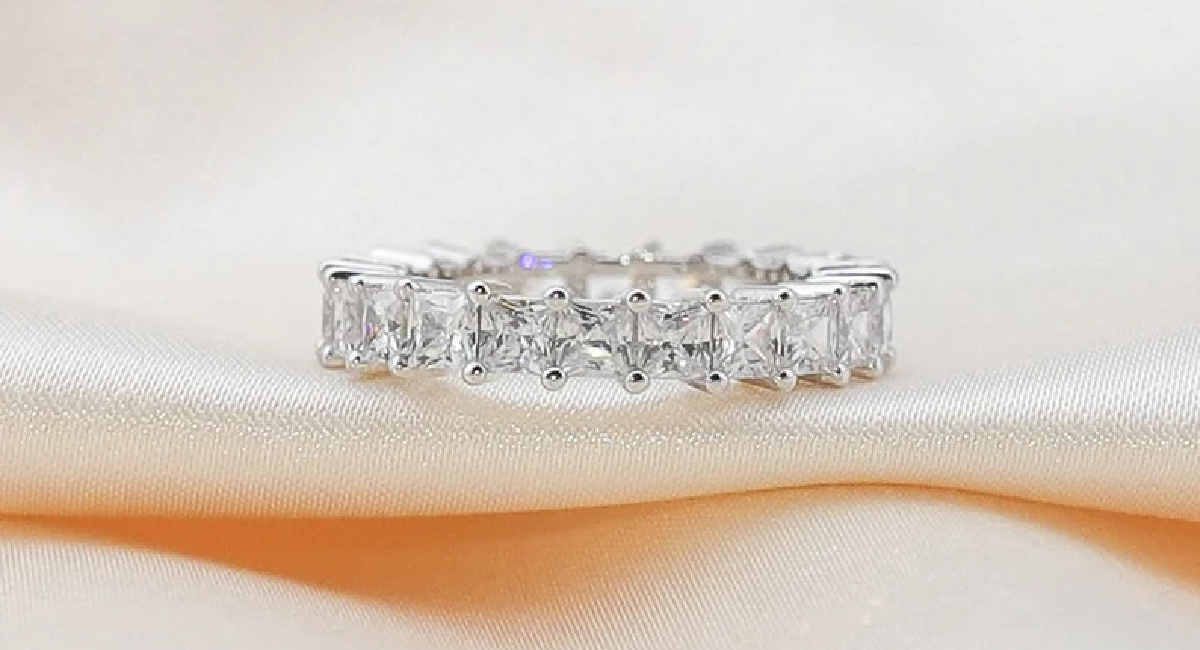 Princess cut channel set