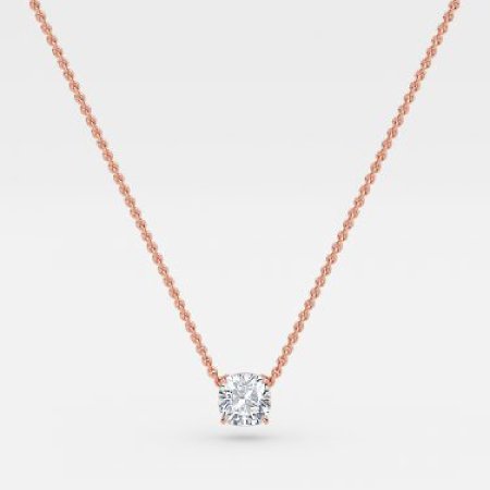 Cushion Lab Diamond Solitaire Pendant