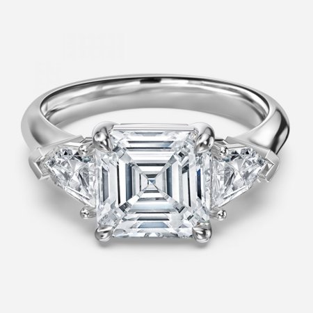 Delaila Asscher Three Stone Engagement Ring