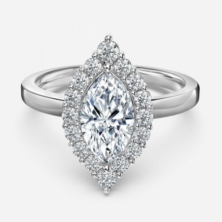Nira Marquise Cluster Engagement Ring