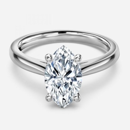 Vera Marquise Solitaire Engagement Ring