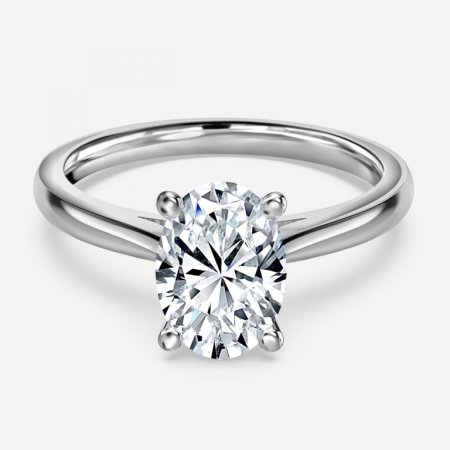 Vera Oval Solitaire Engagement Ring