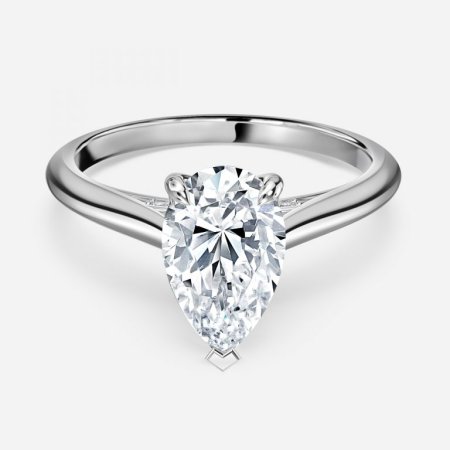 Kensley Pear Solitaire Engagement Ring