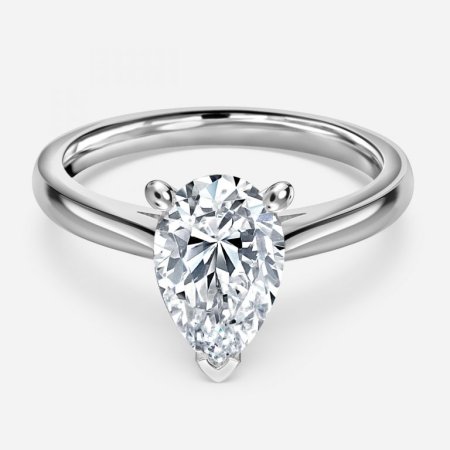 Vera Pear Solitaire Engagement Ring
